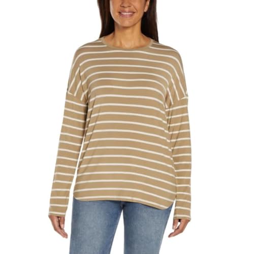 T-Shirt Femme GAP V-ls Luxe Crew en maille fine et finitions haut de gamme