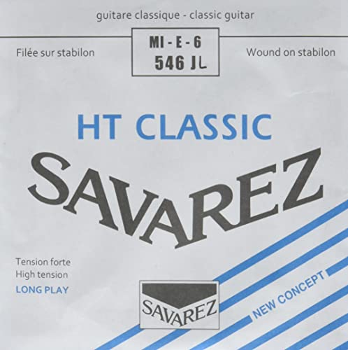 Savarez 546Jl High Tension Strings For Classical Guitars With Tailpiece - Classic Wound, 6Th "E", Gauge .0441", Single String Only #TOP7