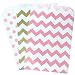 Outside the Box Papers Polka Dot Paper Treat Sacks 5.5 x 7.5 48 Pack Pink, Gold, White