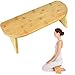 Panca da meditazione, panca da yoga in bambù massiccio Panca da meditazione, sgabello ergonomico in bambù Zen Panca da meditazione in ginocchio per la cerimonia del tè, yoga, meditazione profonda