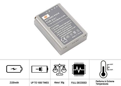 Dste Replacement For 2X Bln-1 Battery + Rapid Dual Battery Charger With Micro Usb Cable Compatible Olympus Om-D E-M1 E-M5 Pen E-P5 Pen-F Digital Camera As Bcn-1 Bln1 #TOP2