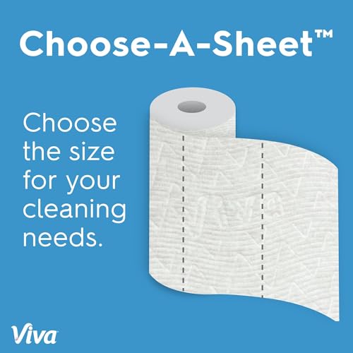 Image of Viva Multi-Surface Cloth Paper Towels, Choose-A-Sheet Size, 3 Double Rolls, 110 Sheets per Roll (Packaging May Vary)