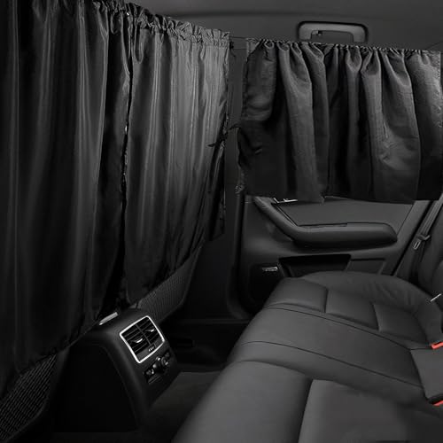 Flaconi 4PCS Parasol de Coche,Cortinas de Privacidad para Coche,Protección contra Rayos UVA,Cubiertas de Ventana para Privacidad de Automóviles,Adapta a la Mayoría de Las Ventanas de los Coches