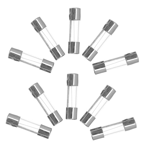 Kit de 100 fusibles de vidrio VILLCASE con porta-fusibles, acción rápida, protección confiable para circuitos y reemplazo fácil, diseño transparente miniatura 1