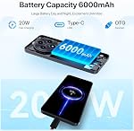 Téléphones cellulaires non verrouillés Canada, UMIDIGI G100 Téléphone intelligent, 16 (8+8)+256GB, Android 14, 6.9" 120Hz Affichage, 6000mAh Batterie, NFC, 4G Double SIM, Téléphone portable