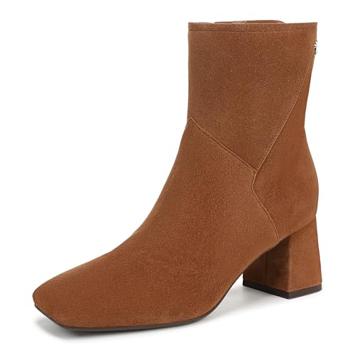 Naturalizer Women's Christine Ankle Boot Dark Chestnut Brown Suede 8 M