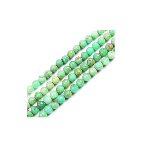 Perles de chrysoprase facettées 7-8mm pour réparer et enfiler vos colliers