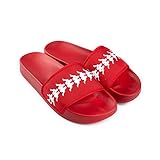 Kappa 222 Banda Adam 12 Unisex Athleisure Sports Lifestyle Slides (Red-White, 6)