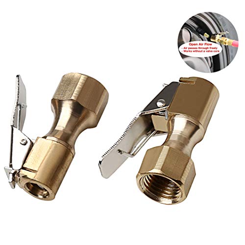 Air Chuck, EUBags 2 Pack Heavy Duty Open Flow Straight Lock On Tire