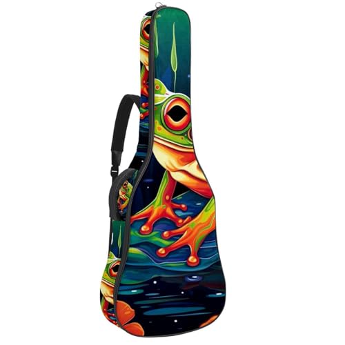 Sac pour guitare acoustique grenouille colorée pour exprimer votre créativité