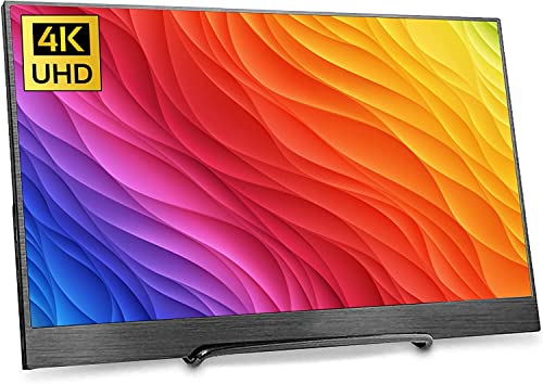 4K 13.3 Inch Portable Monitor Kenowa 3200x1800 IPS Computer Gaming Display With Mini DP, Type-C USB-C, HDMI Port for PC Laptop Surface Pro 4 Windows OS PS3 PS4 Xbox Switch