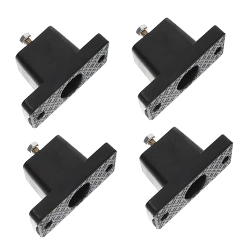 TOGEVAL 4 Piezas Goma Amortiguadora Aparato De Aire Acondicionado Mini Splits De Aire Acondicionado Almohadillas De Montaje del Compresor De Aire Soporte De La Máquina Caucho Black