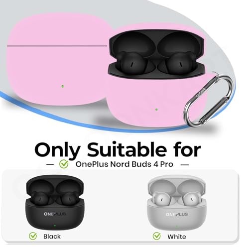 Image of Soft Silicone Case Cover for OnePlus Nord Buds 4 Pro (Pink)