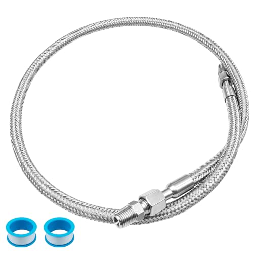 1/4" NPT Air Compressor Jumper Hose 40"NPT F/M Stainless,870PSI by HTYPX - Used condition - US$23.70
