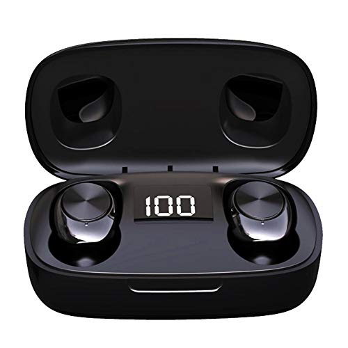 Gorgebuy True Wireless Earbuds Bluetooth 5.0 Earbuds with LED Digital Display Charging Case, Touch Control Noise Cancelling Stereo Earphones for Sports and Gym