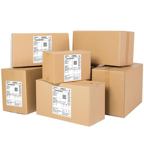 L LIKED 4x6 Inches Thermal Labels, 4 Rolls of 450 Shipping Labels, 1800 Pcs 101.5x152.4mm Thermal Printer Labels for Address, Mailing, Boxes, Packages, Compatible with Zebra & Roll image 1