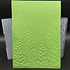 Plastic Embossing Folder 5x7 Inch Christmas Cedar in Snow Paper Crafts Plastic Textured Impressions for Card Making Scrapbooking #4
