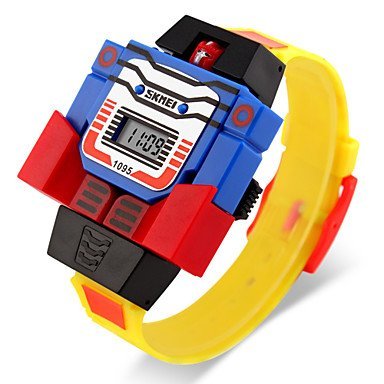Kid's Digital Toy Watch Assembly Transformer Robot...