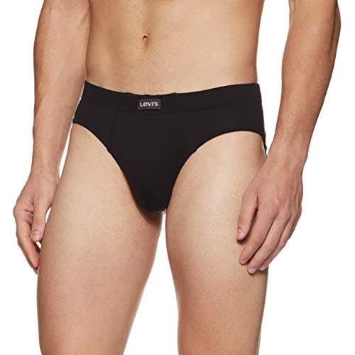Image of Levi's 011 Comfort Brief for Men | 100% Pure Cotton | Breathable | Durable | Anti-Roll Waistband | Extra Supportive Gusset | Dual Layer 3D Pouch | Tagless & Zero Irritation Comfort | Pack of 3