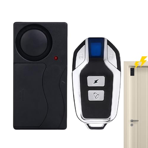 Alarma de Motocicleta, Seguridad de Coche ruidosa de 110 dB con Control Remoto inalámbrico | Volumen Ajustable, Dispositivo antirrobo Impermeable, antirrobo de Motocicleta para buzón