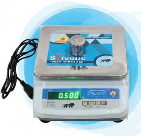 Shivolic Electronic Weighing Scale, 20 kg Capacity, 2g Accuracy, Stainless Steel Pan, Mild Steel Body, Auto Shut Off, Silver-image-13
