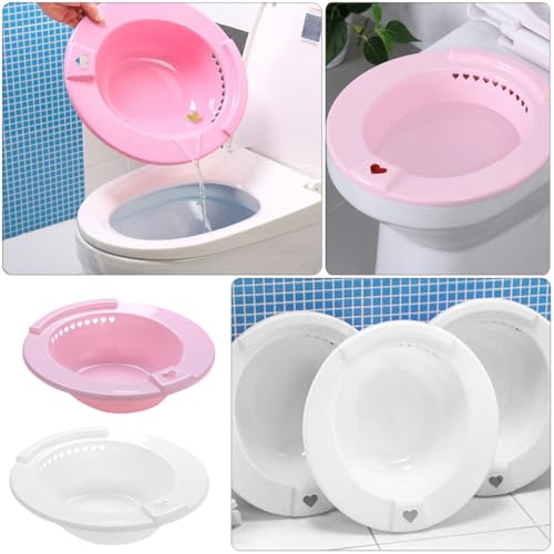 Lavabo portátil para baño de asiento, cómodo pack de 2 piezas resistentes para mujer 7