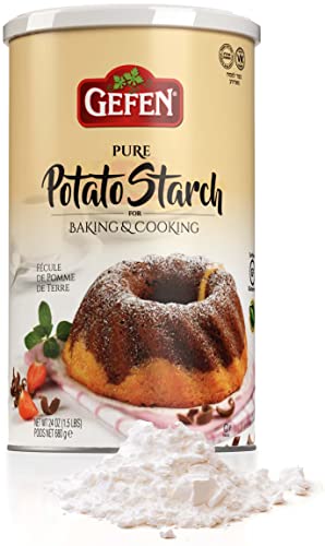 Gefen Pure Gluten Free Potato Starch, 24oz for Cooking & Bak...