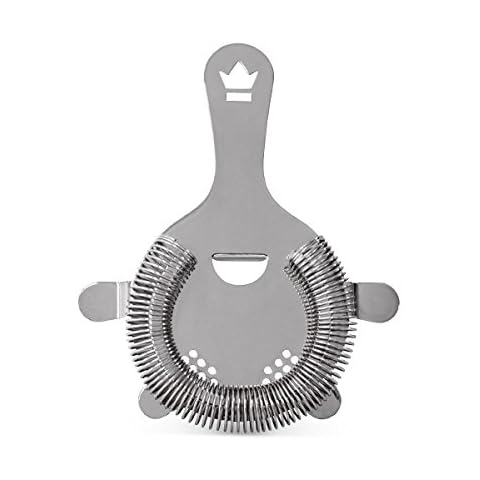 Cocktail Kingdom Buswell™ 4-Prong Hawthorne Strainer - Stainless Steel Cover