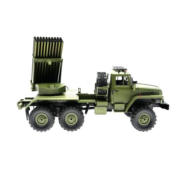 Amazon.co.jp: 1/16 6WD 自走多連装ロケット砲トラックラジコン B36-2