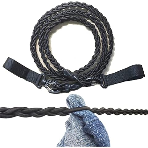 AUXPhome Tri-Braided Cord Clothes Line, Drying Rope Portable Travel Clothesline for Indoor Outdoor Laundry, Windproof Hanger Camping & Home Use - No hook needed Cover