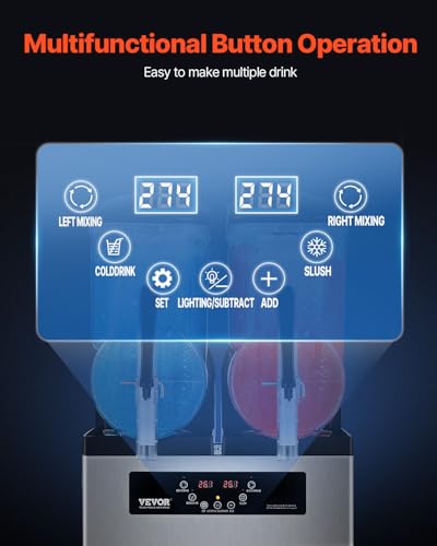 VEVOR XN240B slush eismaschine, Edelstahl + PC + PP – Bild 5