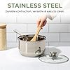 Ecolution Stainless Steel Sauce Pan, Encapsulated Induction Ready Cooking Pot with Glass Lid, Oven Safe, Dishwasher Safe Soup Pot, 3-Quart #2