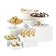 Buffet Riser Acryl Ständer, 6 Stück Display Riser Stand mit Hohlen Böden, Buffet Erhöhungen Acryl Buffet Riser für im buffet / Hochzeit / Warteschlange / Familienfeier / Geburtstag Party