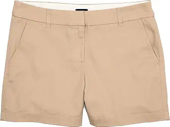 J.Crew Mercantile Women's 5" Classic Chino Short, Light Khaki