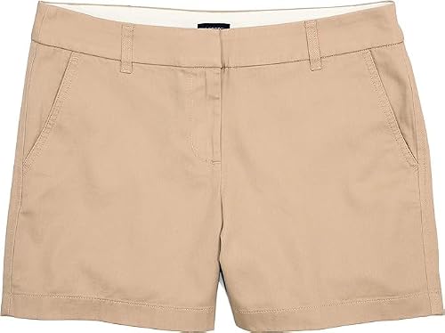 J.Crew Mercantile Women's 5" Classic Chino Short, Light Khaki