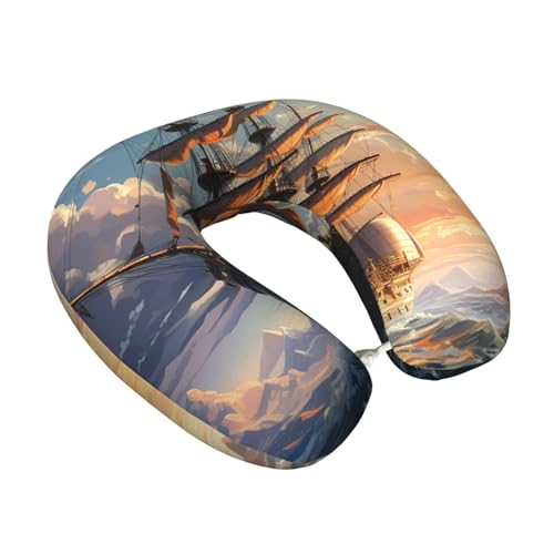 Almohada de viaje espuma viscoelástica 30 cm x 25 cm miniatura 2