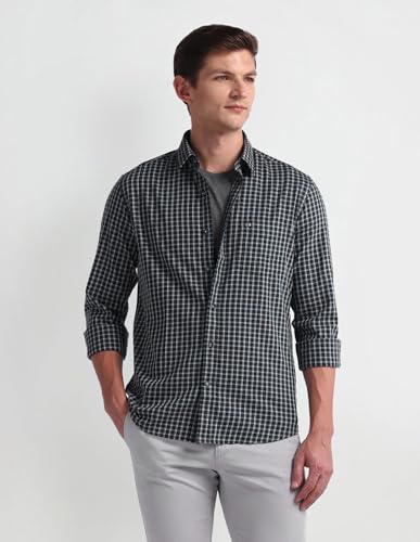 Image of Arrow Men's Cotton Solid Slim Fit Shirt