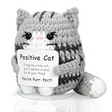 SZMDLX Pocket-Hug-Glücksbringer Katzen, Emotional Support Gestrickt Personalisierte Geschenke Positive Kartoffel,Positive Geschenke Doll Mutmacher Geschenk für Freunde,Studenten,Familie 