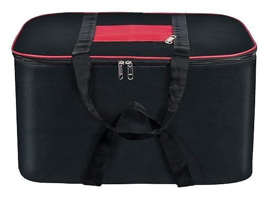 SSBC Underbed Storage Bag Moisture Proof Cloth Organiser Big Underbed Storage Bag with Zippered Closure and Handle(Black Red, 54x46x28cm) (PACK OF 1) (Pack Of 1)-image-10