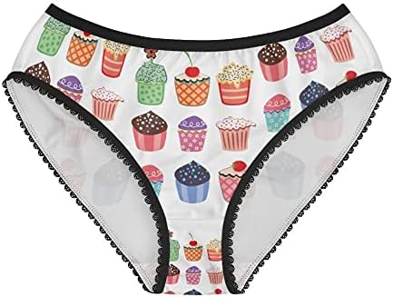 SpreadPassion Cupcakes Panties, Cupcakes Underwear, Briefs, Cotton Briefs, Funny Underwear, Panties For Women