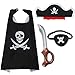 EQLEF Costume Pirata Bambino, Capo Pirata Bambini Occhio Patches...