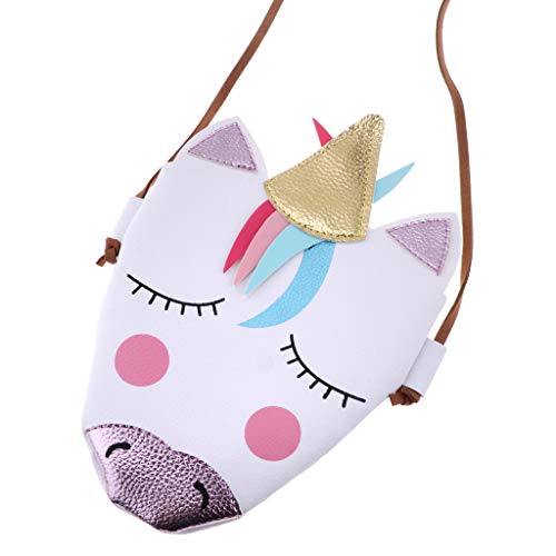 gazechimp Bolsa Em Forma De Unicórnio, Bolsa De Ombro Para Meninas, Sacola 3D Fofa Com Ombro