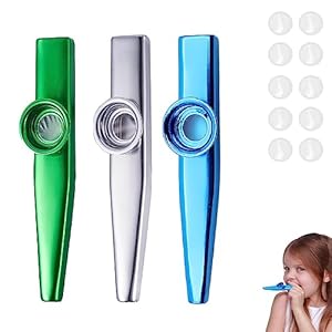Bavooty Aluminiumlegierung Kazoo Set, 3 Stück