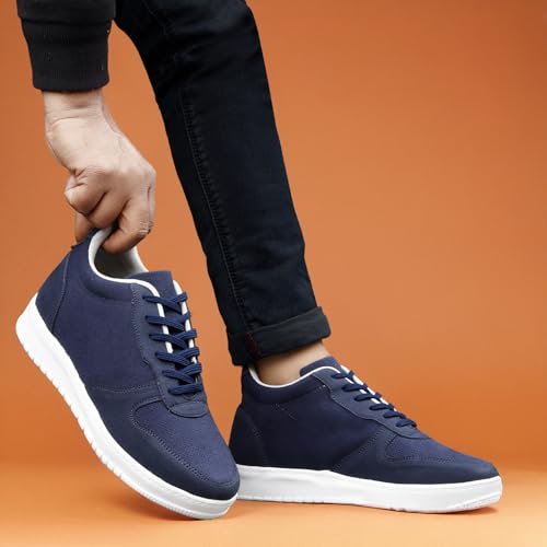 Image of BXXY Men's 7.62 CM Hidden Height Increasing Casual Sneakers Laceup Outdoor Shoes.
