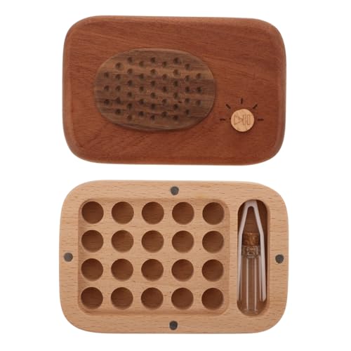 Yardwe Keepsake Box for Boys and Girls Baby Tooth Storage Box Wooden Baby Teeth Holder