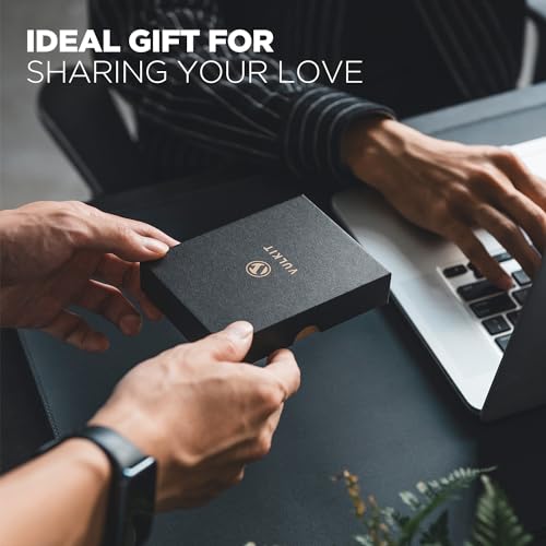 Image of VULKIT Card Holder Wallet with Double ID Windows RFID Blocking Pop Up Wallet Minimalist Design for 12 Cards