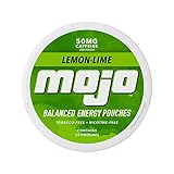 Mojo™ Balanced Energy Pouches | Healthier Energy Drink Alternative | Zero Sugar & Calorie-Free with Ginseng, Yerba Mate, B-Vitamins, and Amino Acids | 15 Pouches Per Can | 5 Cans of Lemon Lime