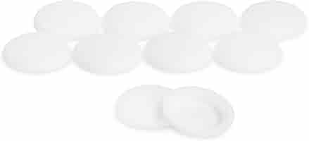 Tappi Copriviti Bianchi Per Davanzale - 10 Pezzi, &Oslash;16/12mm, Altezza 5mm