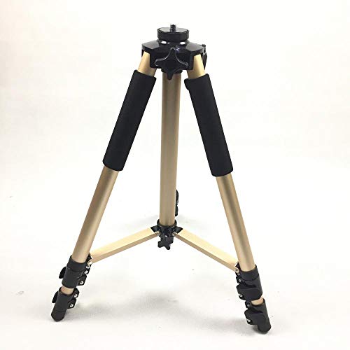 Preisvergleich Produktbild Projektorständer, Stativ-Projektorständer, tragbarer verstellbarer Laptop-Ständer, Boden-Ständer Halter höhenverstellbar von 66 Zoll bis 139,9 cm mit Klappplatte (Gold)