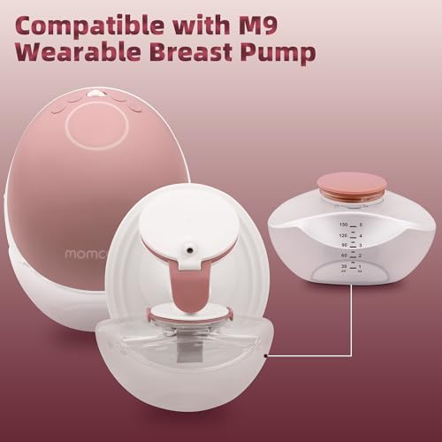 Image of Pump Bottles Compatible with M9-6 Pack 150ml Breastmilk Storage Containers, Electric Breast Pump Replacement Kit, Breast Pump Parts for Breastfeeding Moms